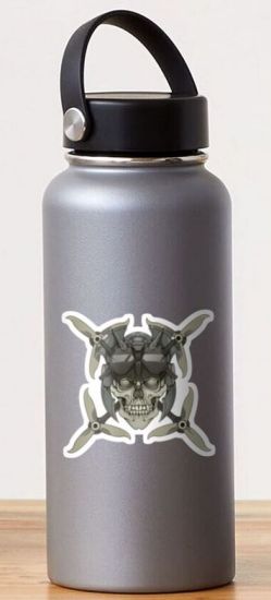  Drone and Skull khaki, kis matrica