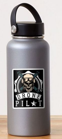  Drone pilot black, kis matrica